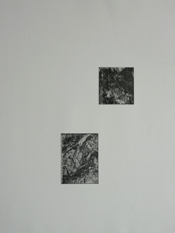 <p><em>Sans titre</em>, gravure sur papier Laurier, 50x60cm</p>
