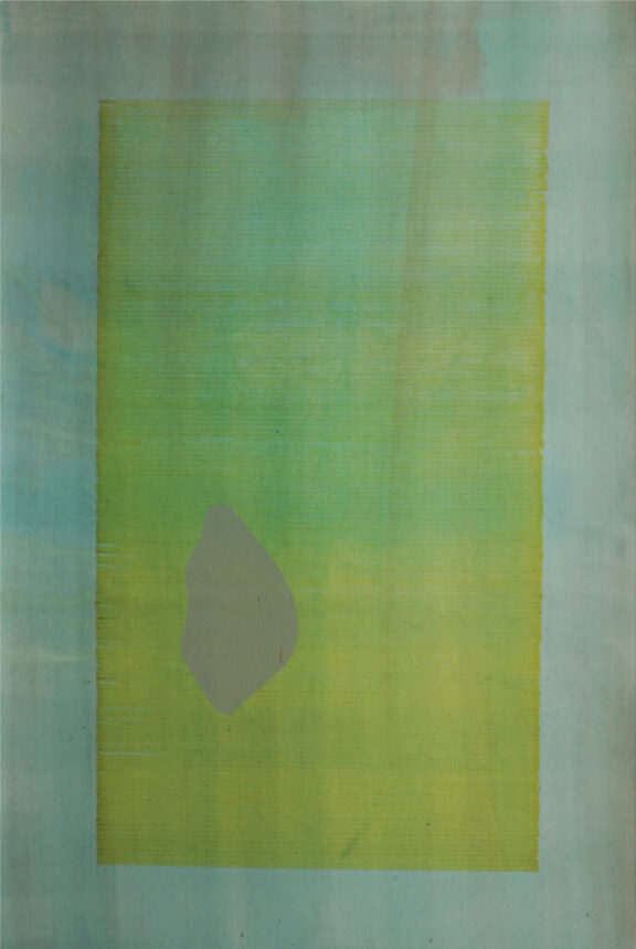 <p><em>Hier la pluie</em>, encre et sérigraphie, 100x70cm</p>
